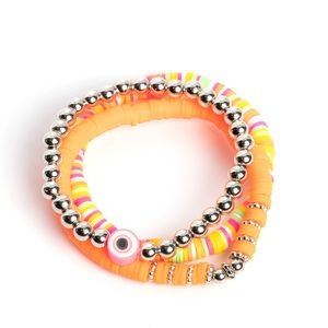 stretchy bracelet rubber - orange